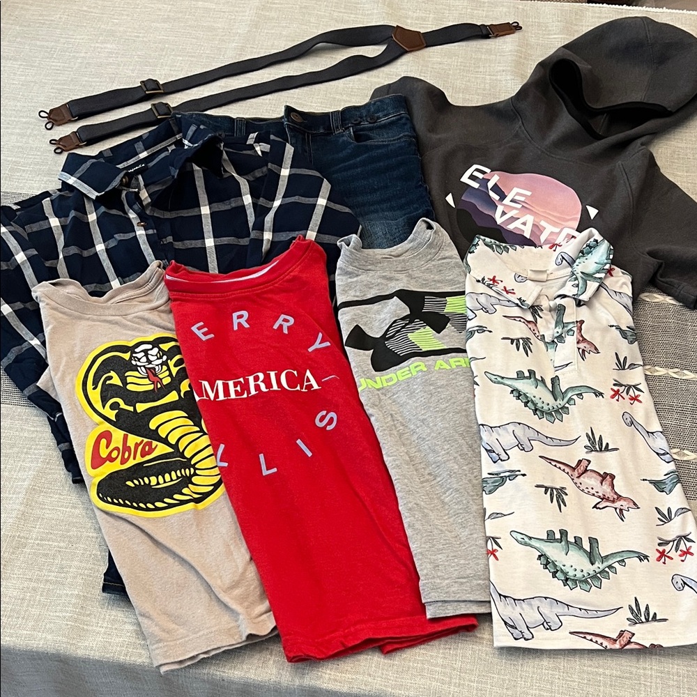 Under Armour Gray Tee with Green Accents